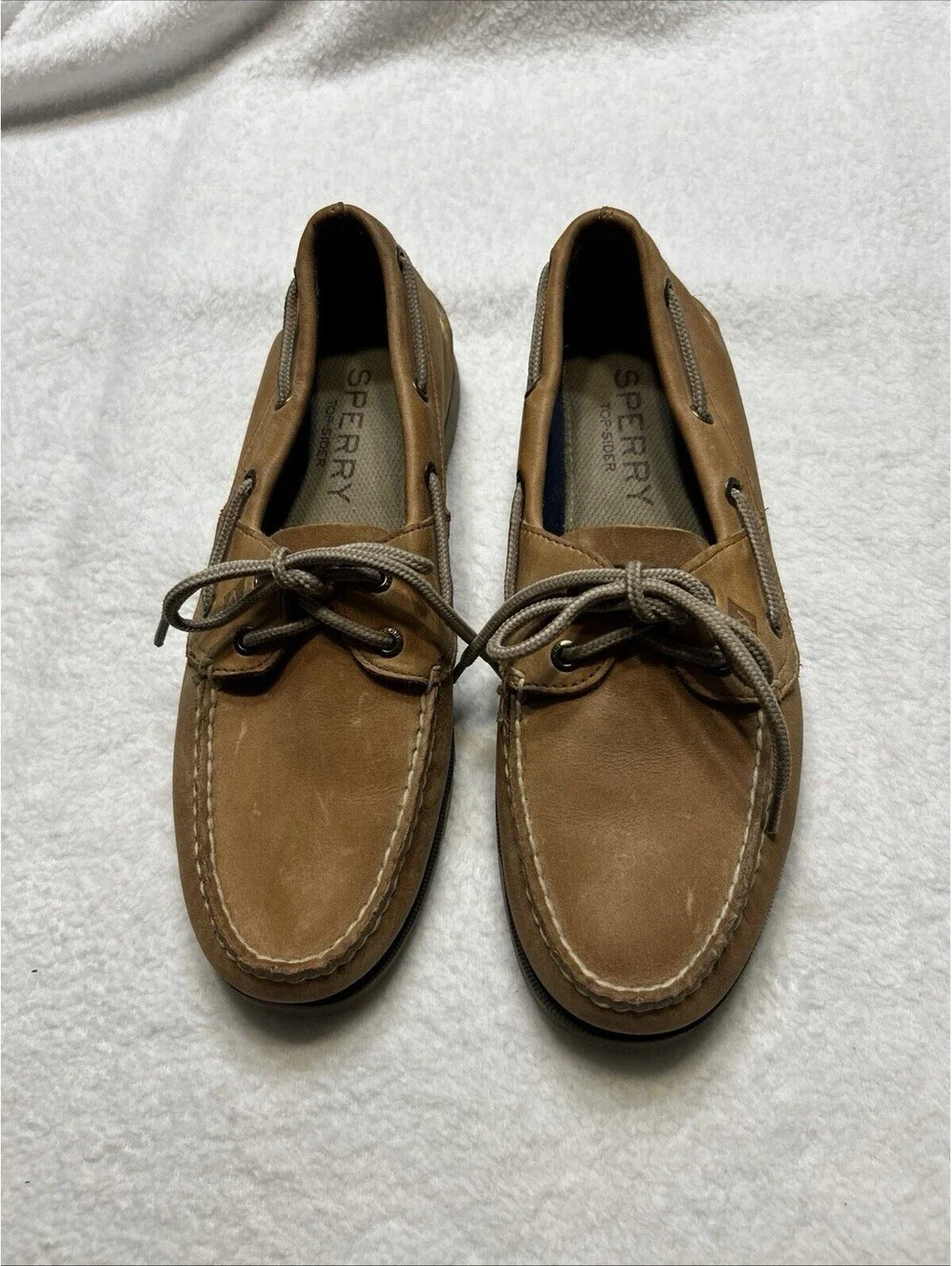 Sperry Men's Authentic Boat Shoes Size 8M Tan